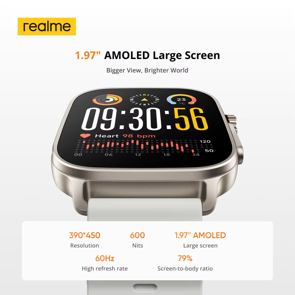 realme watch 5 รุ่น Global หน้ - Smartwatch Face บทวิจารณ์และราคา