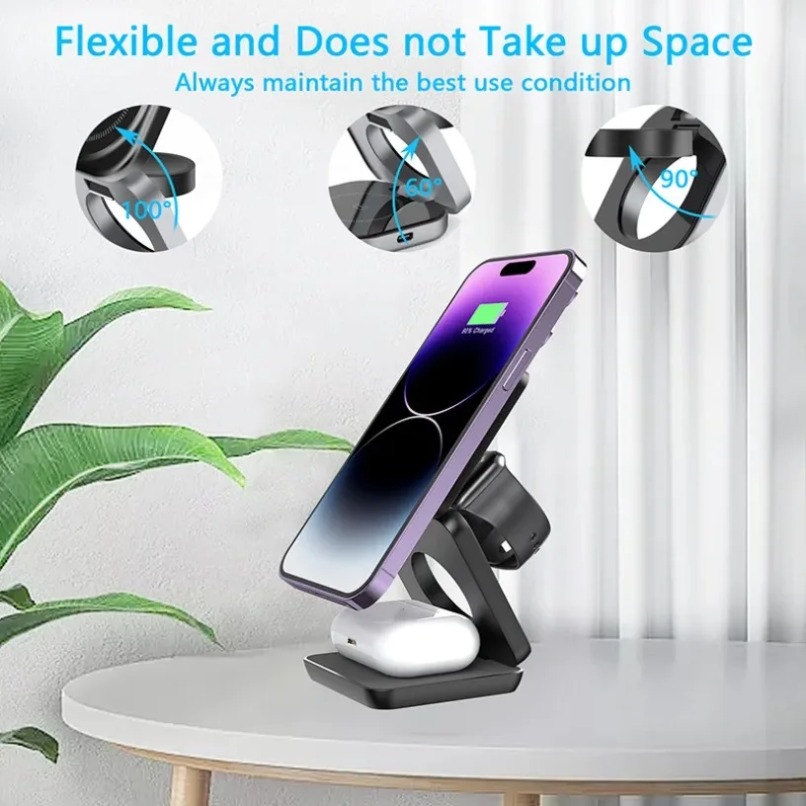 แท่นชาร์จไร้สายแม่เหล็กแบบพับไ - Watch Charger Cable บทวิจารณ์และราคา