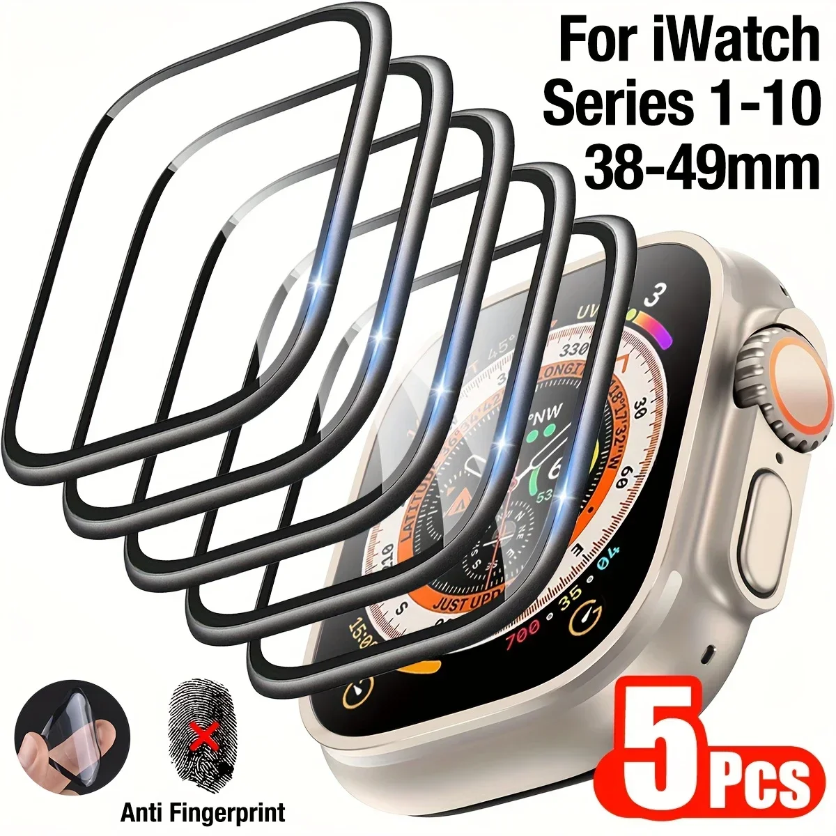 1-5 ชิ้นฟิล์มป้องกันรอยขีดข่วน - Smartwatch Case บทวิจารณ์และราคา
