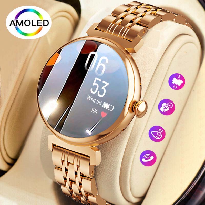 หน้าจอ AMOLED ขนาด 1.04 นิ้วแฟ - Smartwatch Face บทวิจารณ์และราคา