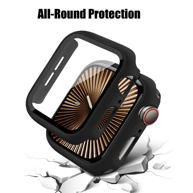2PCS กระจกนิรภัย + เคสสำหรับแอ - Smartwatch Band Accessories บทวิจารณ์และราคา