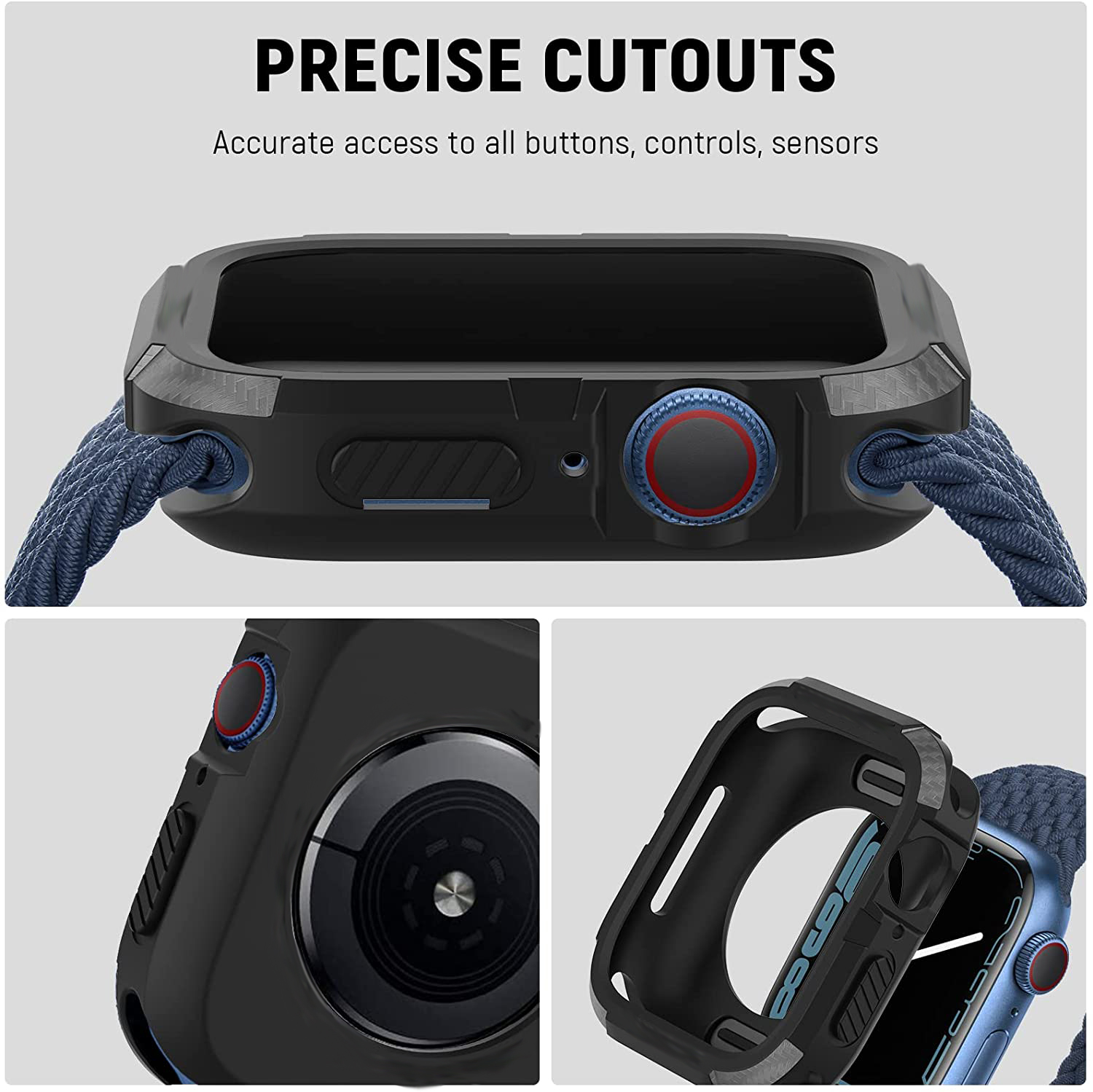 ทนทานสําหรับ Apple Watch Case  - Smartwatch Band Accessories บทวิจารณ์และราคา